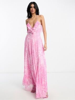 asos premium tulle one shoulder maxi dress Asos Design Asos Premium Tulle One Shoulder Maxi Dress ASOS Design Mesh One  Shoulder Exposed Seams